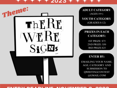 9th Annual Quesnel and District Writing Contest