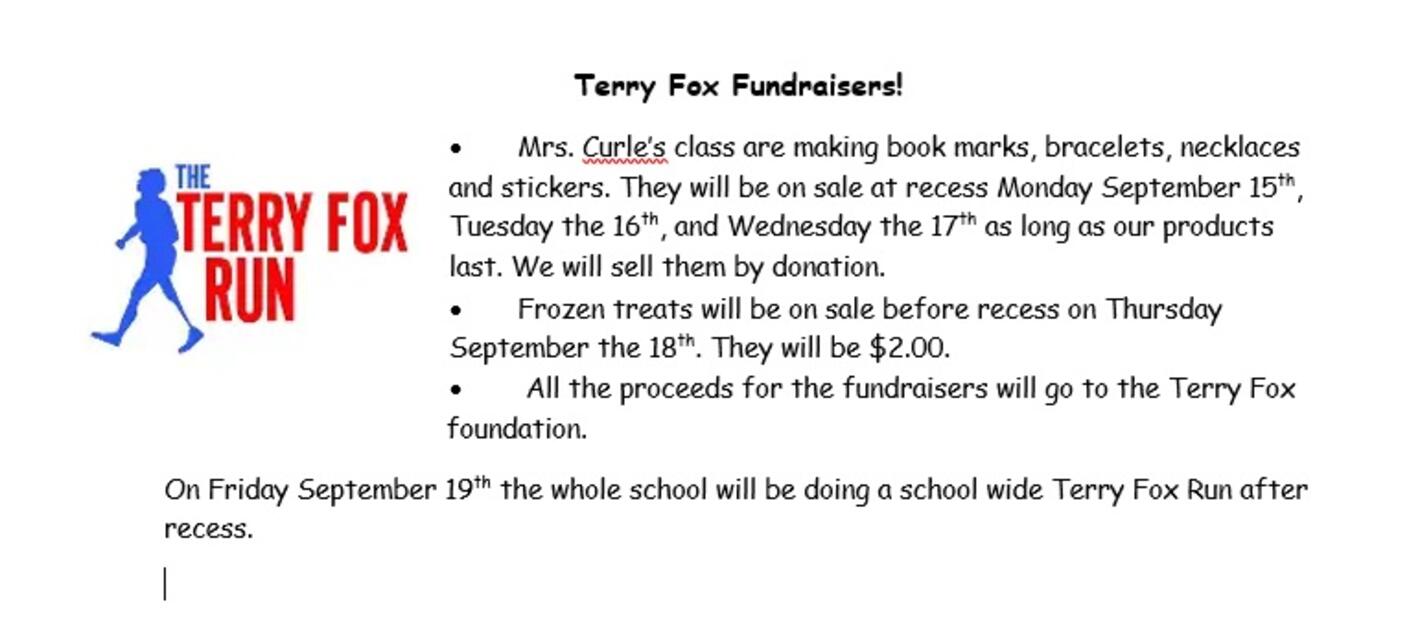 Terry Fox Fundraiser